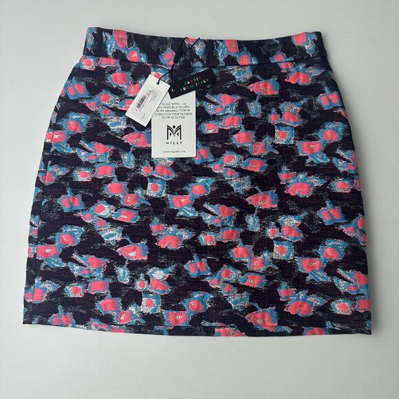 NWT Milly women’s Colorful Abstract Skirt sz 2 - Picture 1 of 4